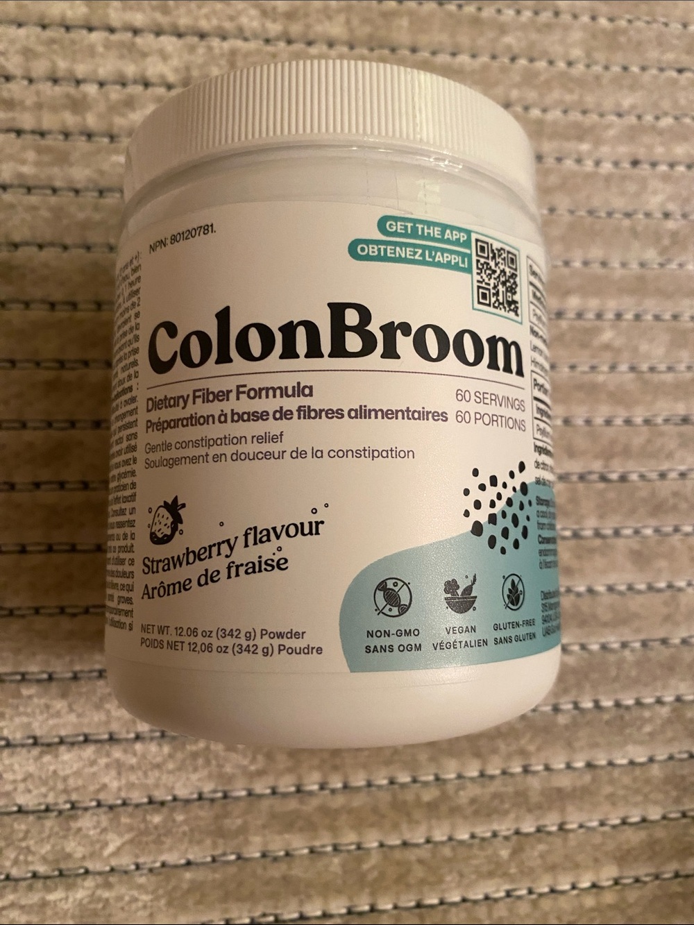 Strawberry Fiber Formula Powder - White